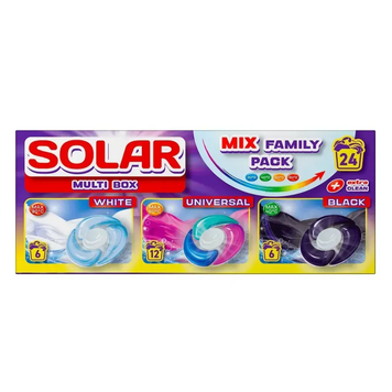 Капсулы для стирки SOLAR "MULTI BOX", 24 шт 4820269930391 фото