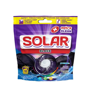 Капсулы для стирки темных вещей SOLAR &ldquo;Black&rdquo;, 10 шт, зип пакет 4820269930452 фото