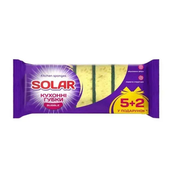 Губки кухонные SOLAR "Bubble", 7 шт 4820269930193 фото