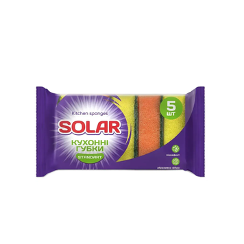Губки кухонные SOLAR "Standard", 5 шт 4820269930025 фото
