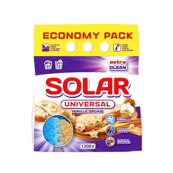 Стиральный порошок SOLAR "Universal Vanilla Orchid", 1200 г 4820269930292 фото